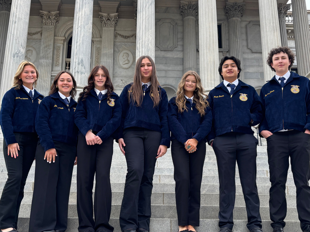 FFA Legislative Day - students pictured