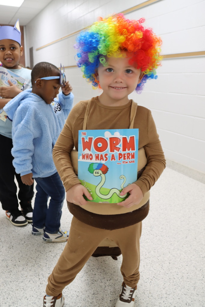 Pic of student at BLPS book parade