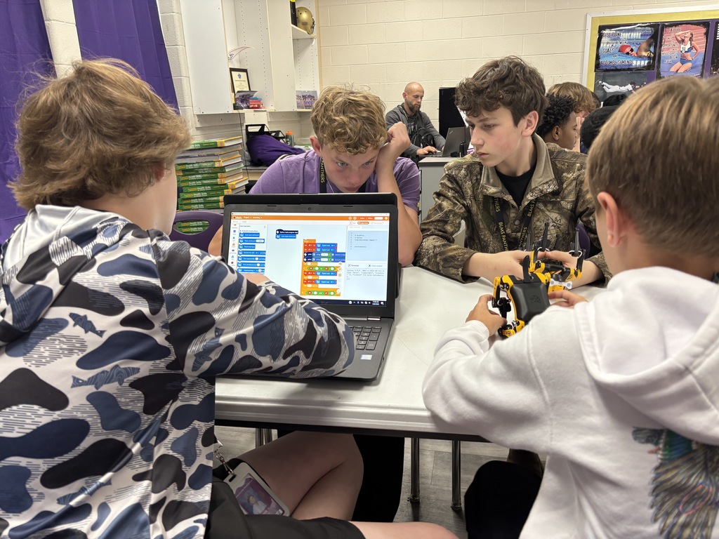 Pic of students. We were proud to welcome Palmetto AI Pathways to our campus as B-L Middle was selected as one of only 10 schools in South Carolina to take part in this incredible program.