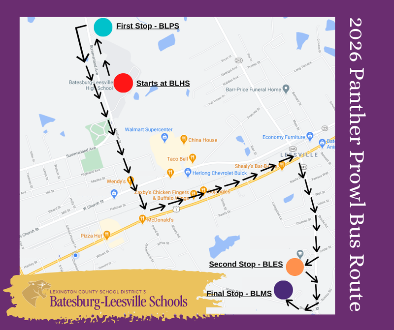 Panther Prowl route graphic
