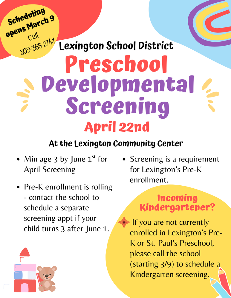 26 Preschool Screenings
