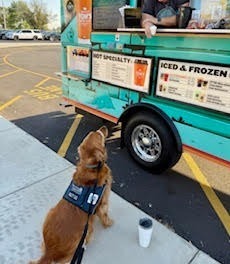 Olivia at Coffee Cart
