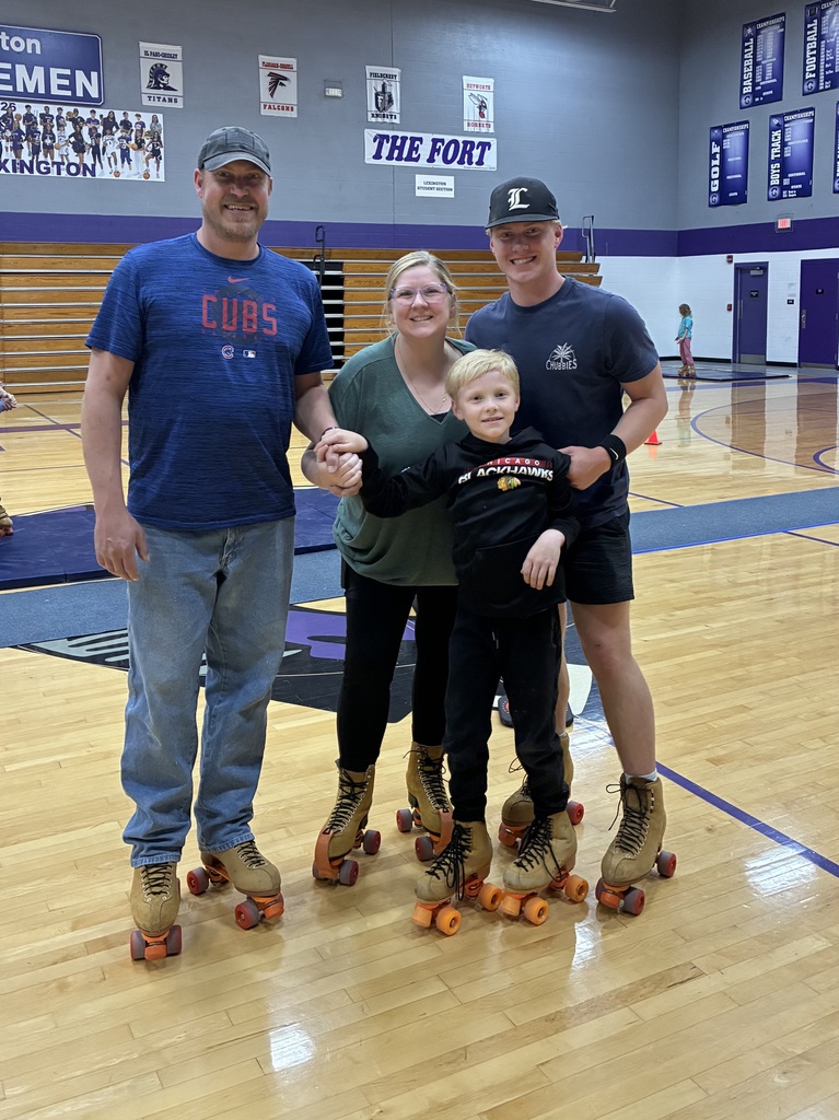 family skating