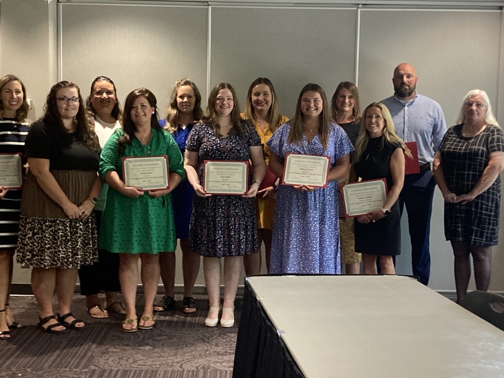Our District Teacher of the Year Kristen Goetz has been named as a Regional Teacher of the Year Nominee. Mrs. Goetz is 1 of 14 who were selected from a pool of 225 applicants. Congratulations Mrs. Goetz!