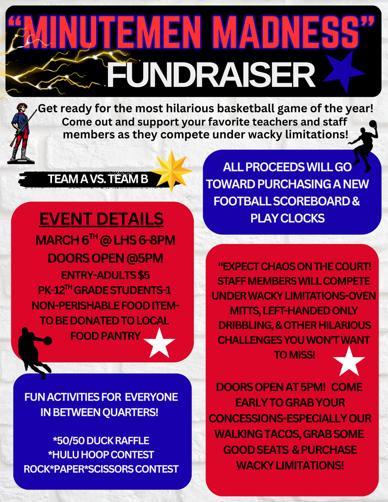 Wigs on-oven mitts ready-School pride in full force! "Minutemen Madness" just leveled up!!