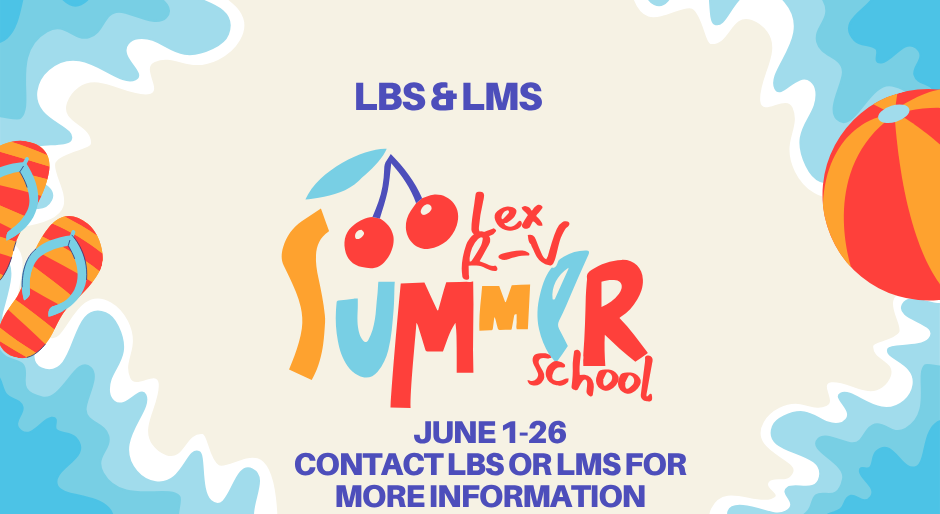 Leslie Bell and Middle School summer school contact school for information