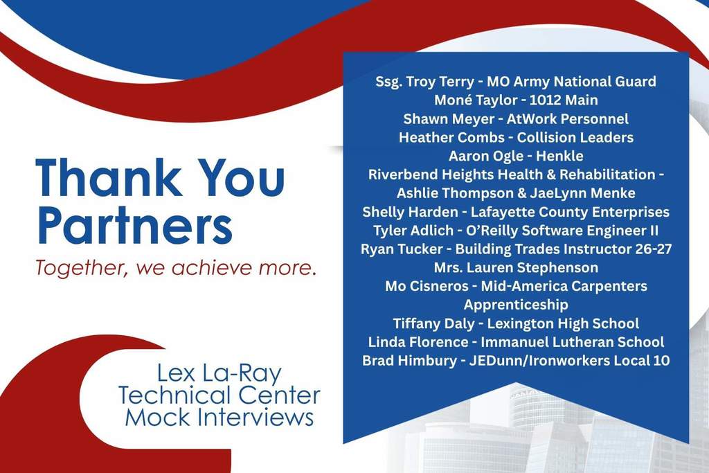 thank you to our business partners 