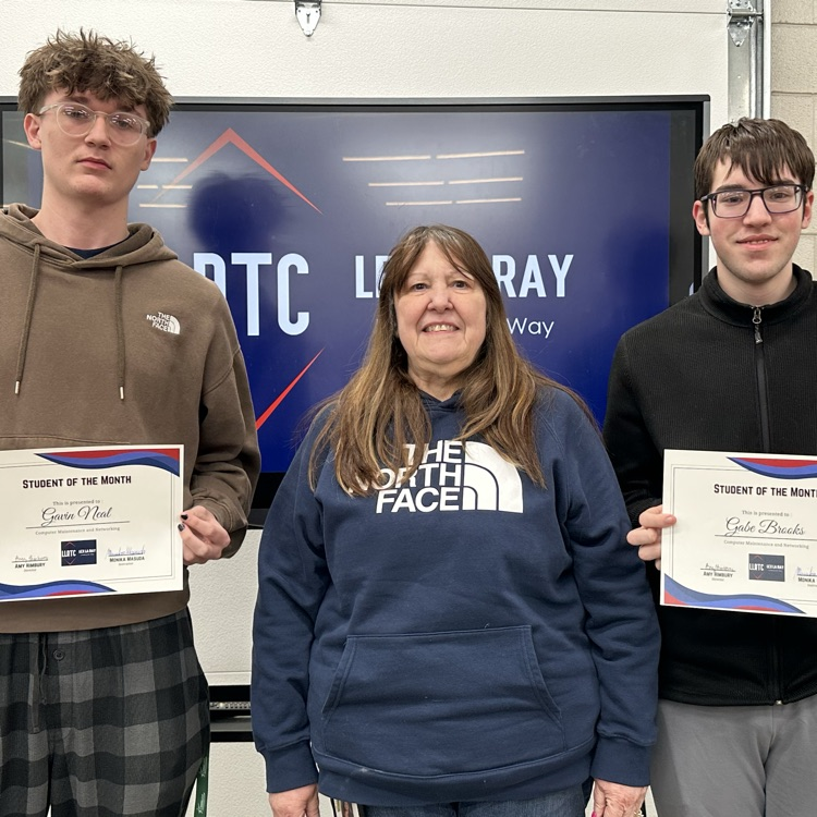 March/April Computer Maintenance Students of the Month: Gavin Neal/Gabe Brooks