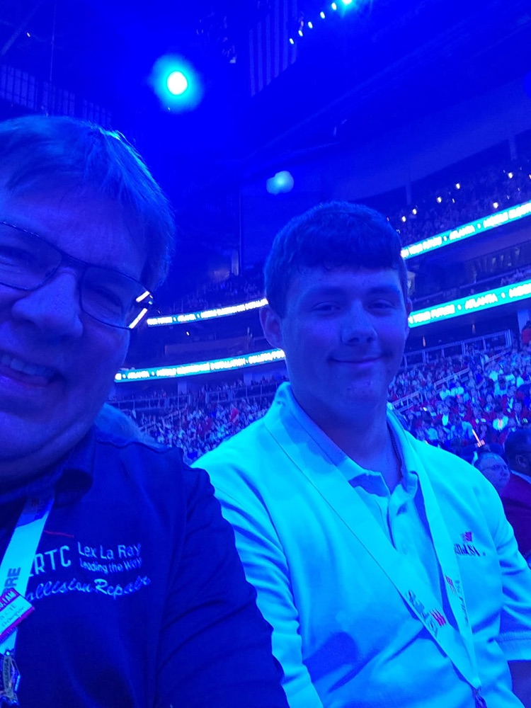 Elliot with Mr. Harden