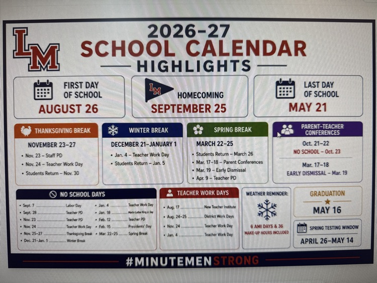 Calendar Highlights