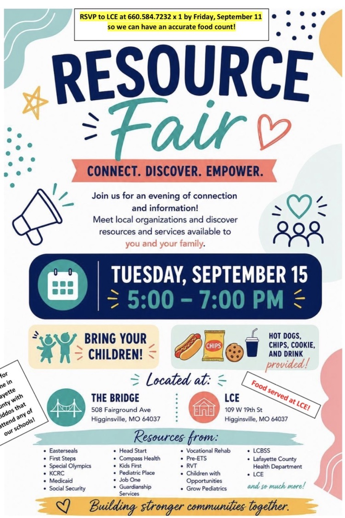 community resource fair flyer