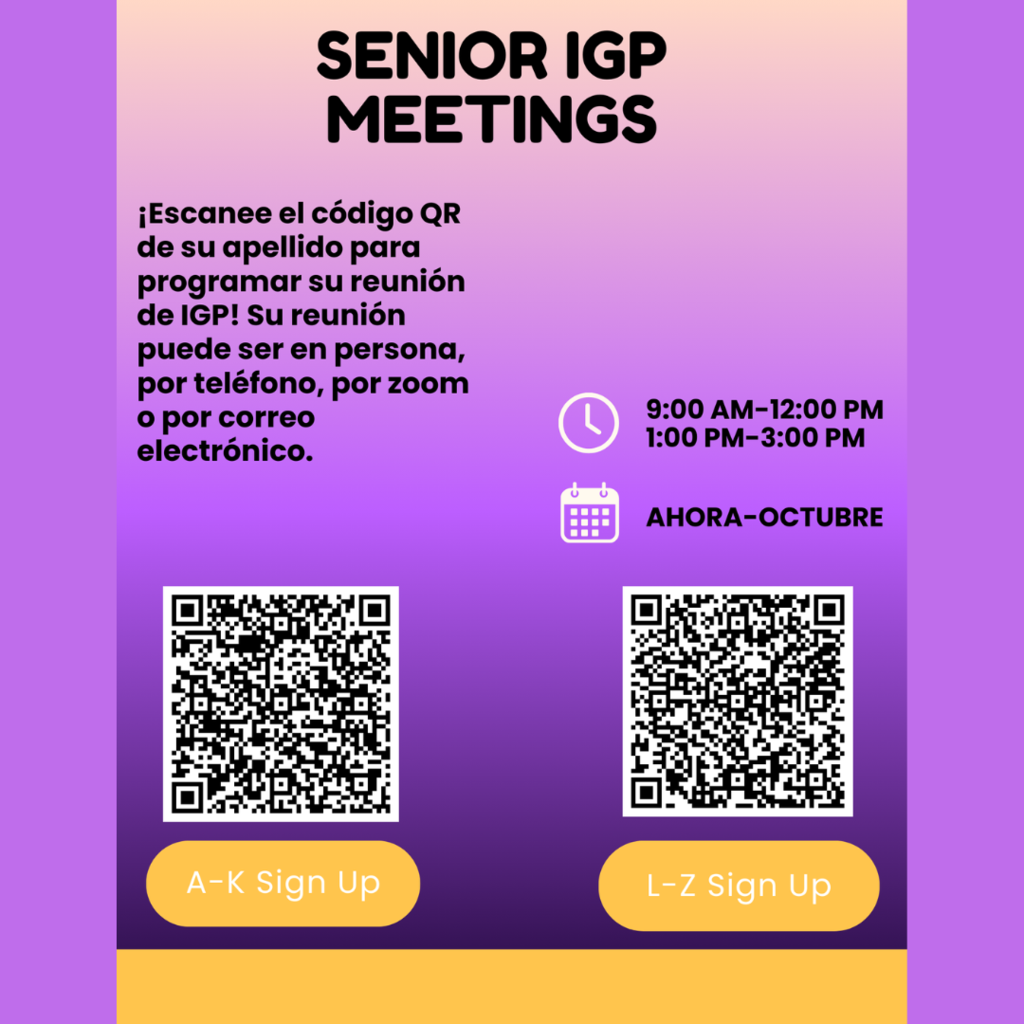 Senior IGP Meetings (Spanish)