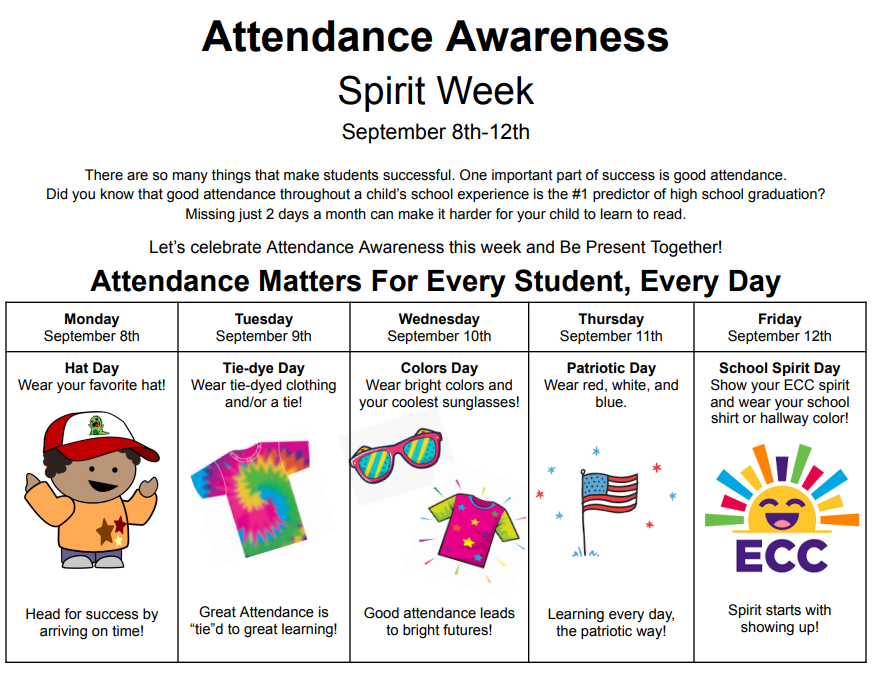 Attendance Awareness Spirit Week