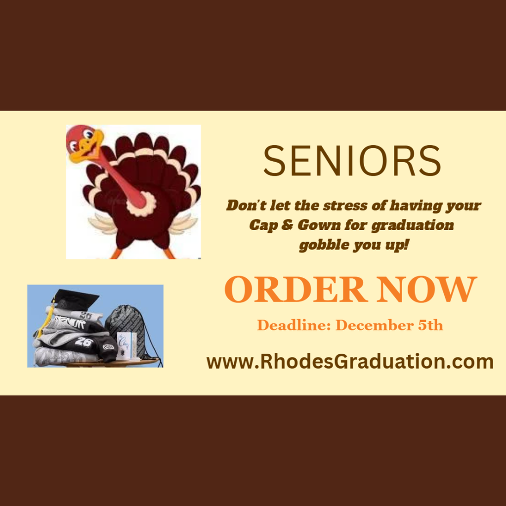 Senior Order Reminder - November 2025