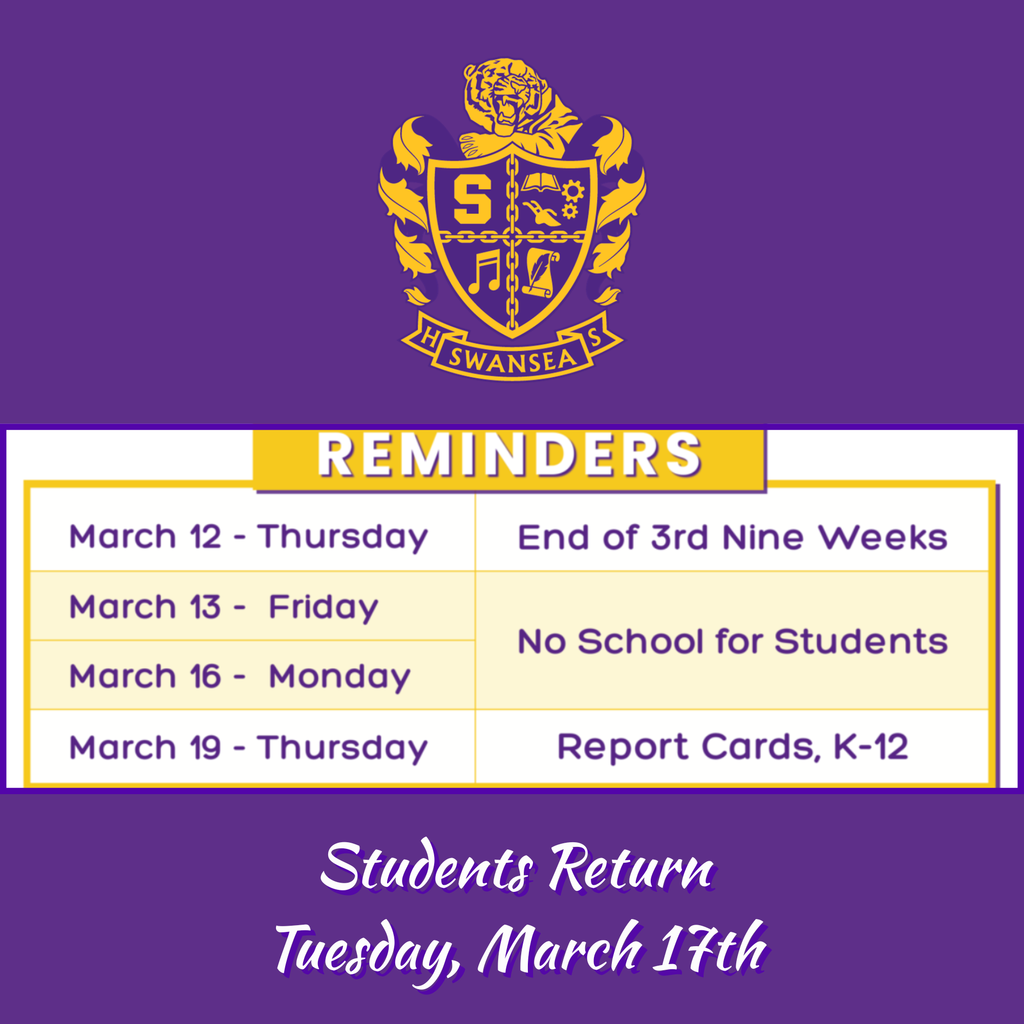 March Reminders