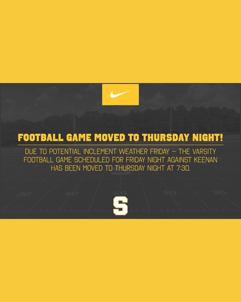 Football Game Reschedule (Keenan)