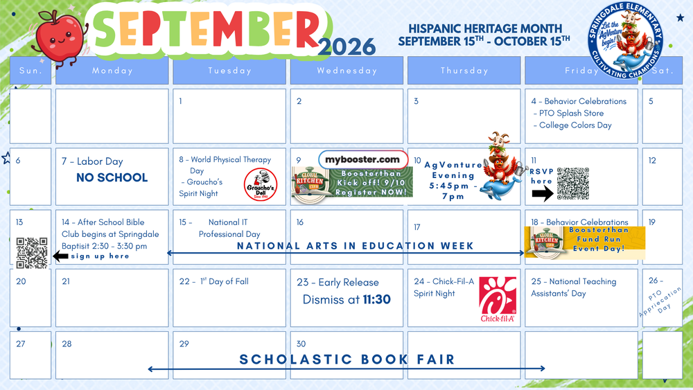 September 2026 Calendar