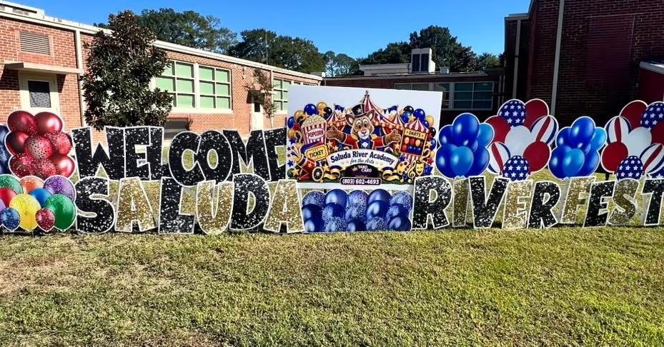Sign welcoming you to Riverfest