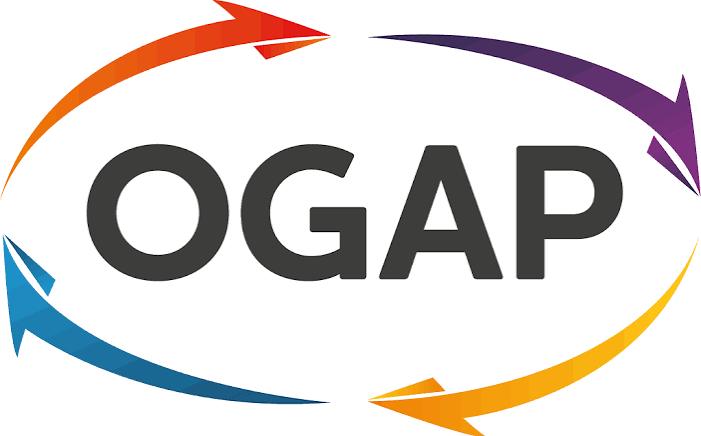 OGAP, Arrows, blue, yellow, red, purple