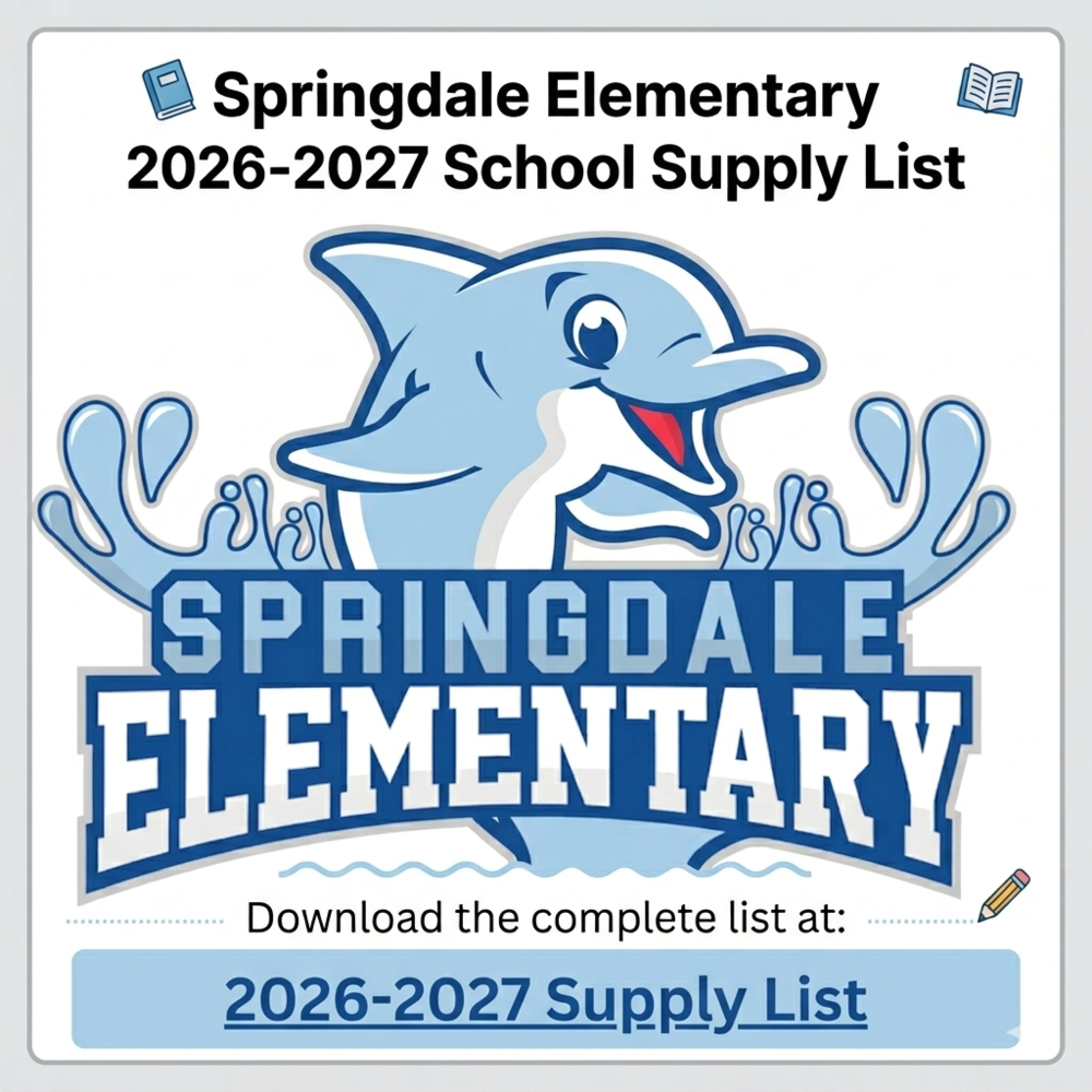 2026-2027 School Supply List