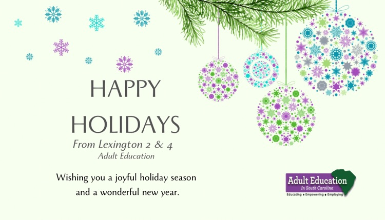 Happy Holidays greeting card