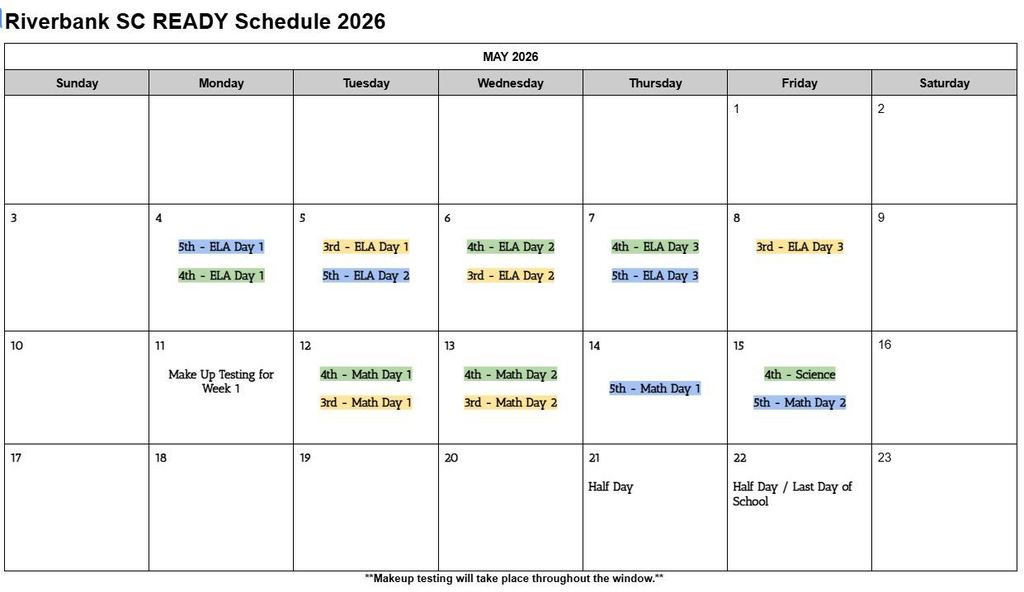The image shows a screenshot of a calendar of the month of May 2026. 