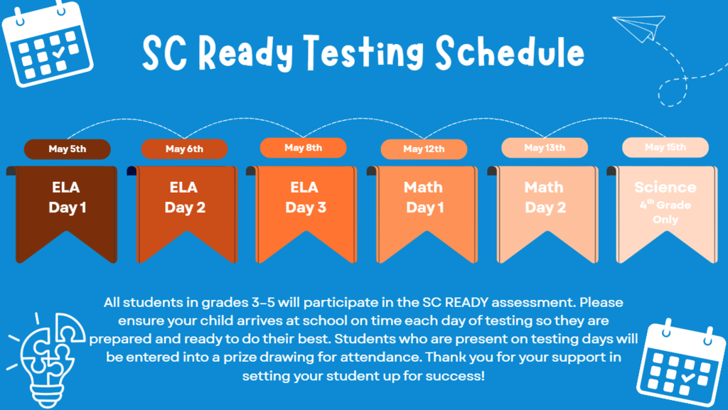 SC Ready Testing Schedule