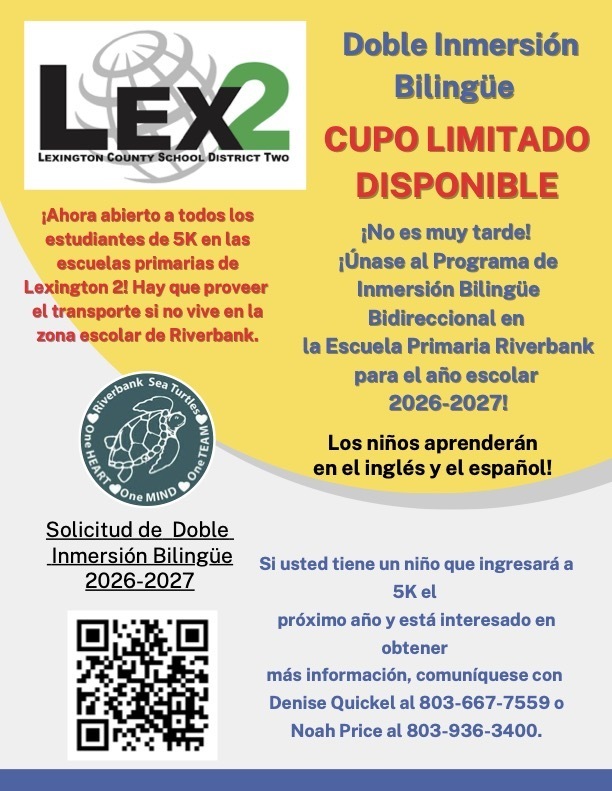 Spanish language flyer on Dual Language Immersion Program