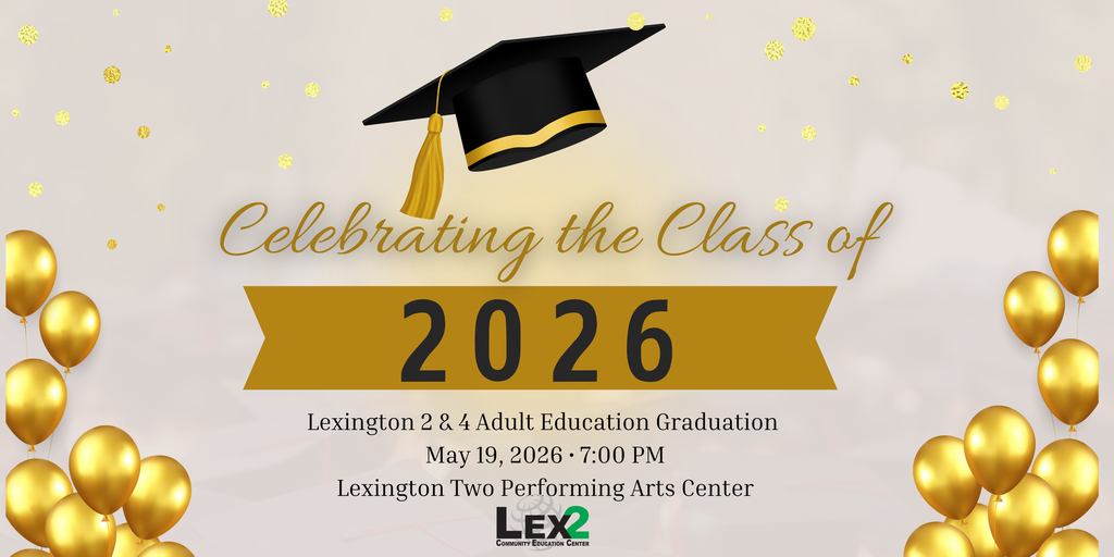 image announcing graduation on May 19 at 7pm