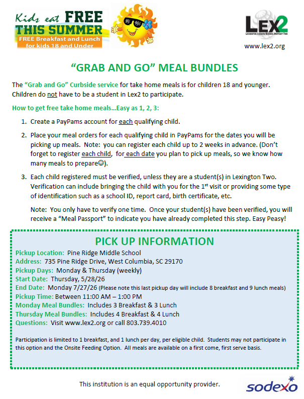Summer Meals Flyer