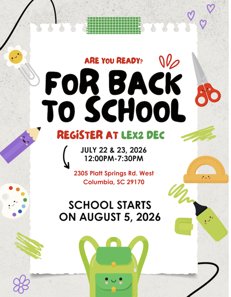 Back to School Enrollment Fair July 22 and 23 (English language informtaion)