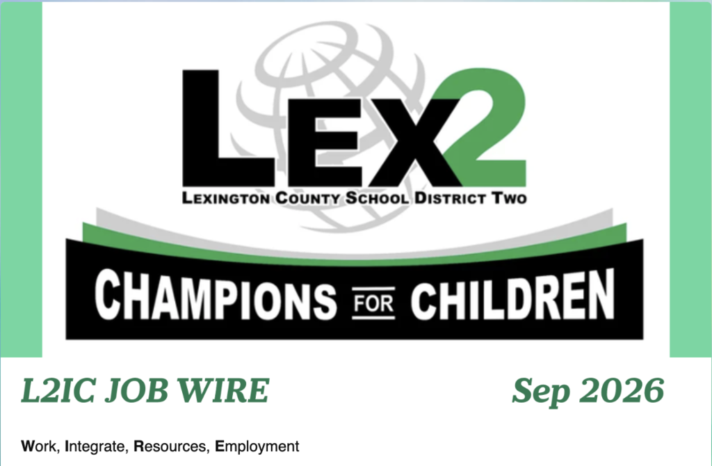 Header for L2IC Job Wire (September 2026), with Lex2 Champions for Children