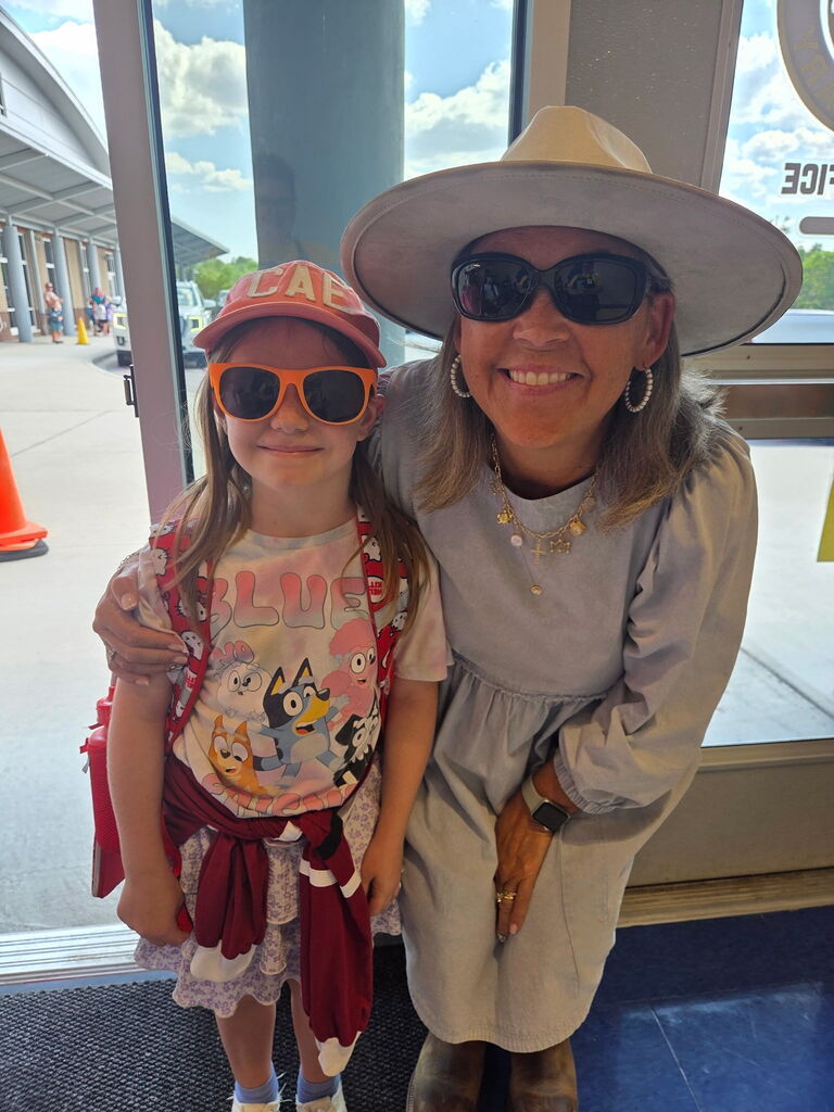 Mrs. Pelfrey and Student
