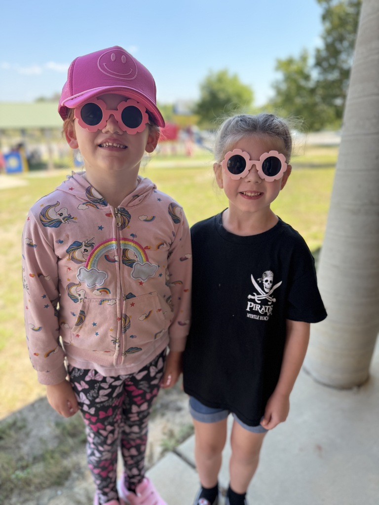 Students in hats and glasses