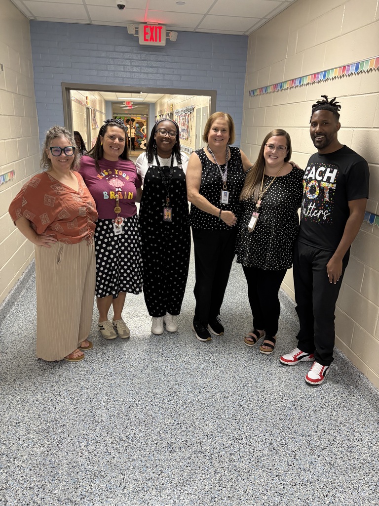 Staff wearing dots