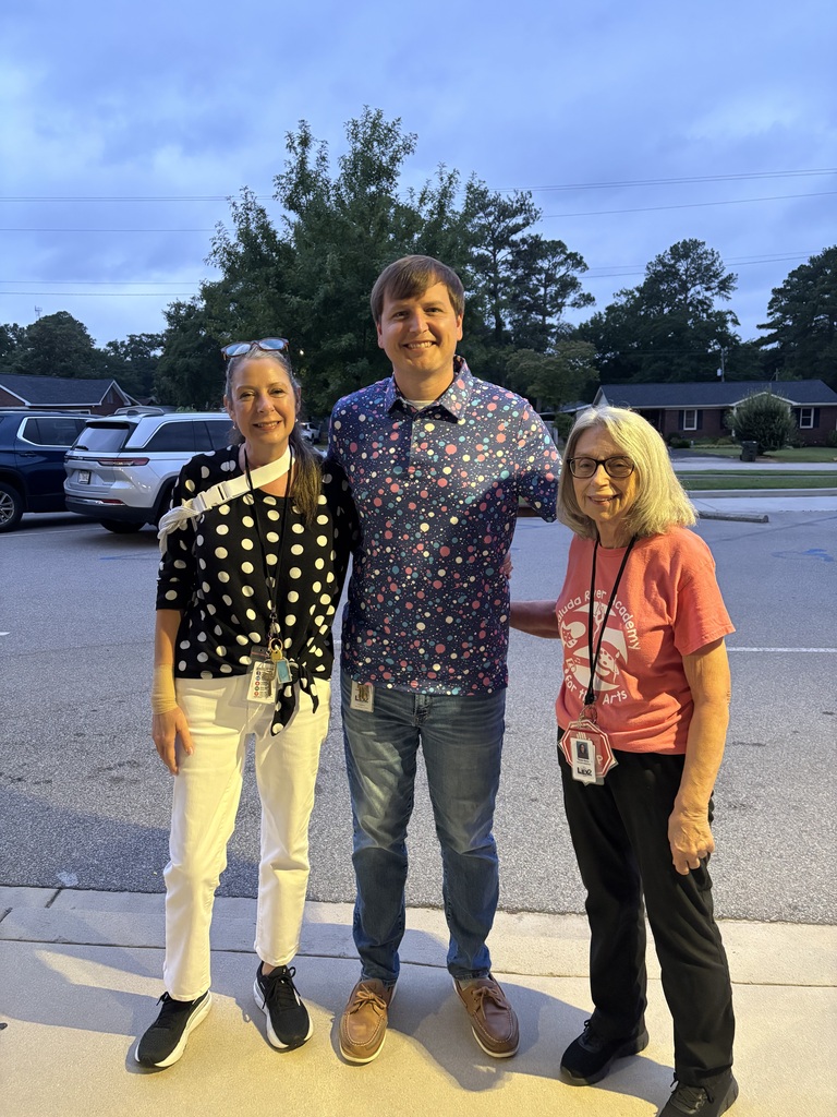 Staff wearing dots