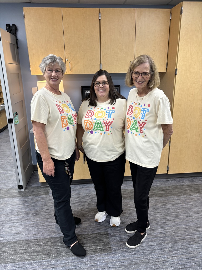 Staff wearing dots