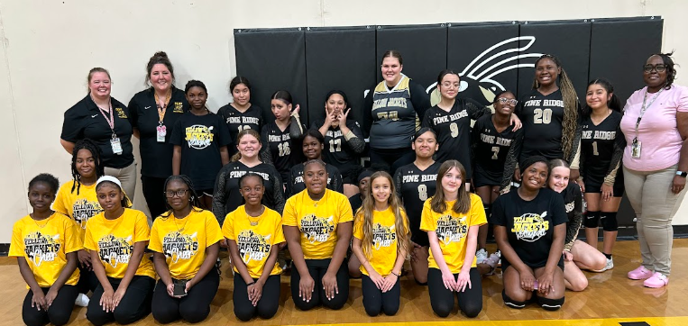 Volleyball Team and Cheer Team