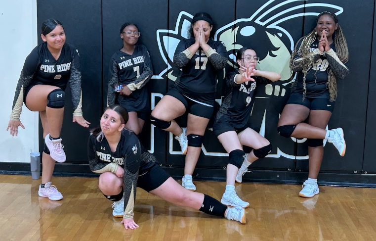 Volleyball Team being silly