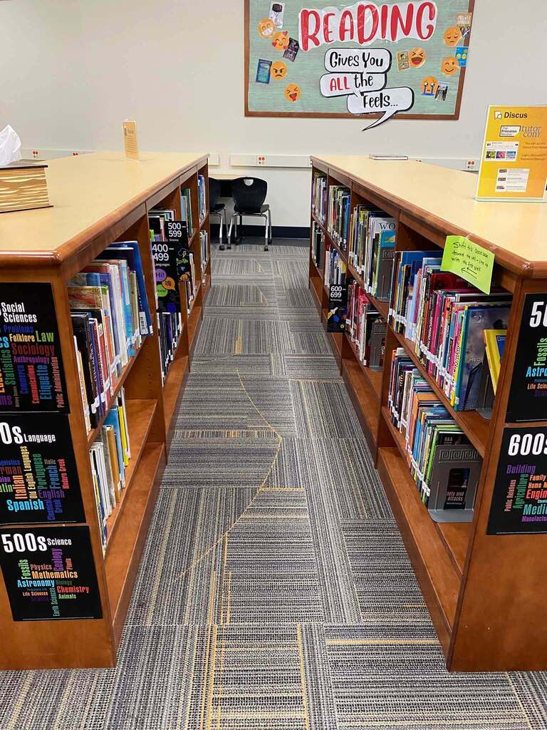 new section signage and updated sections in Media Center for better access