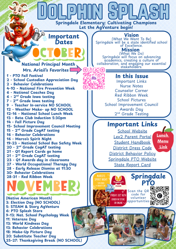 October Newsletter pg. 1