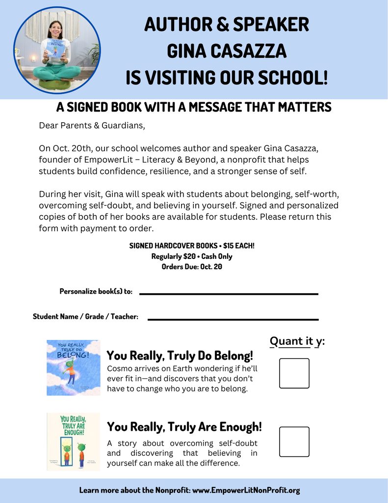 Book Order form Gina Casazza