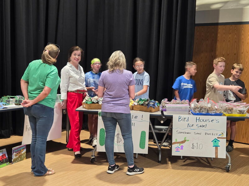 Students sold agricultural items to raise funds for the school's ag programs