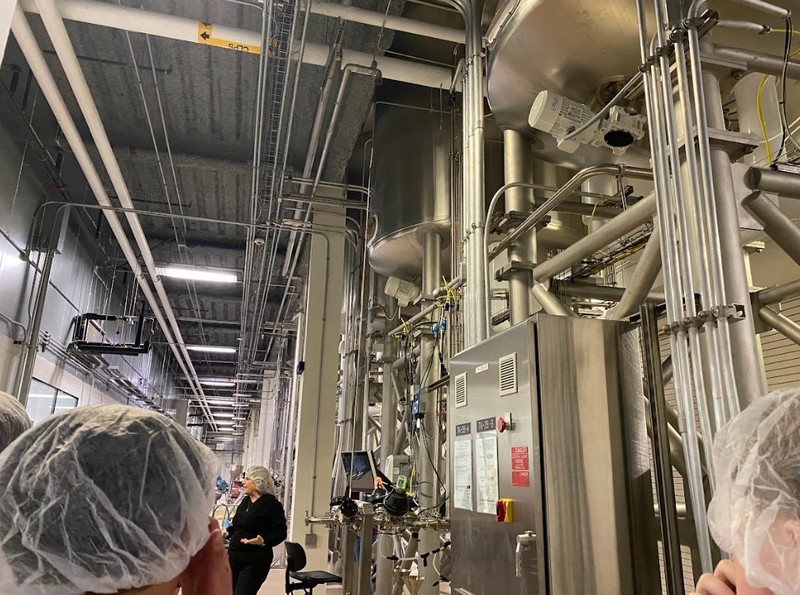 students view machines overhead