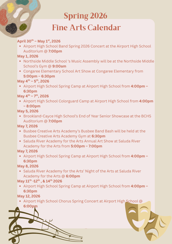 Spring 2026 Fine Arts Calendar 4