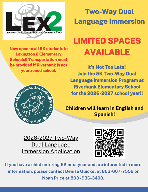 Flyer with QR code stating Limited Spaces Available for 5K Dual Language Immersion program