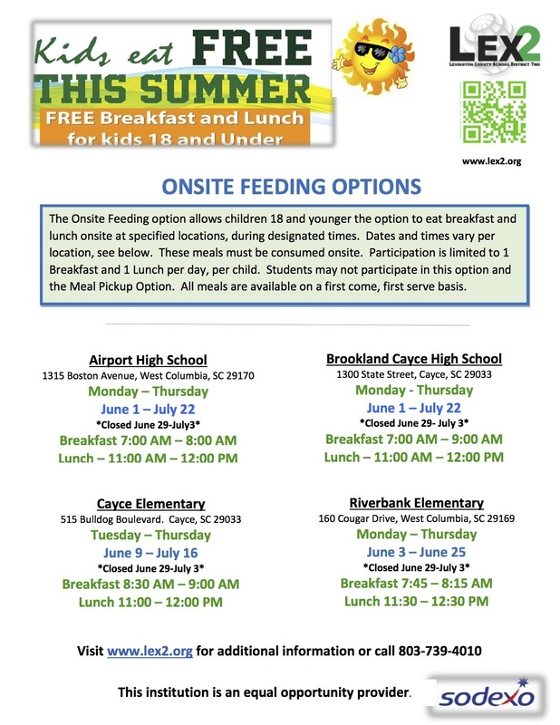 Flyer about on-site feeding options