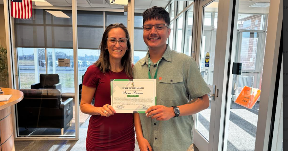 Mr. Rivera with Mrs. Colvin