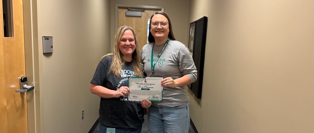 Mrs. Classen with Ms. Bruce