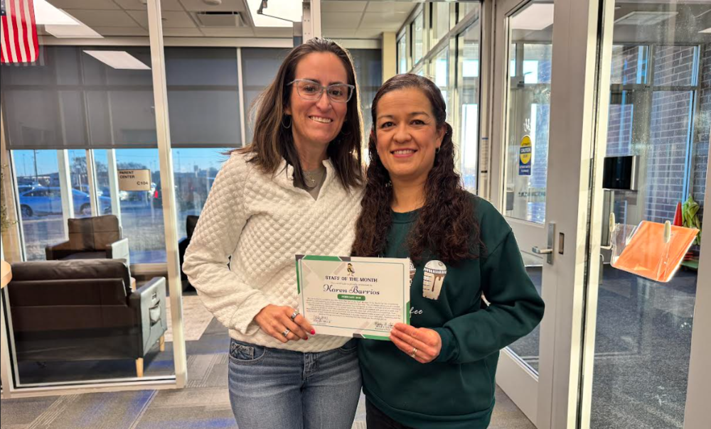 Karen Barrios w/Mrs. Colvin